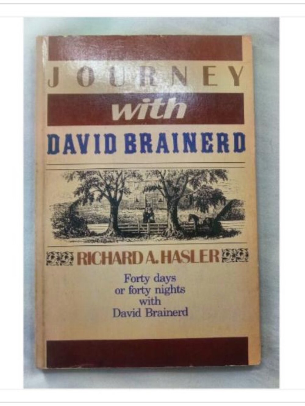 Journey with David Brainerd Richard A. Hasler 1975 Paperback Book Vintage Novel